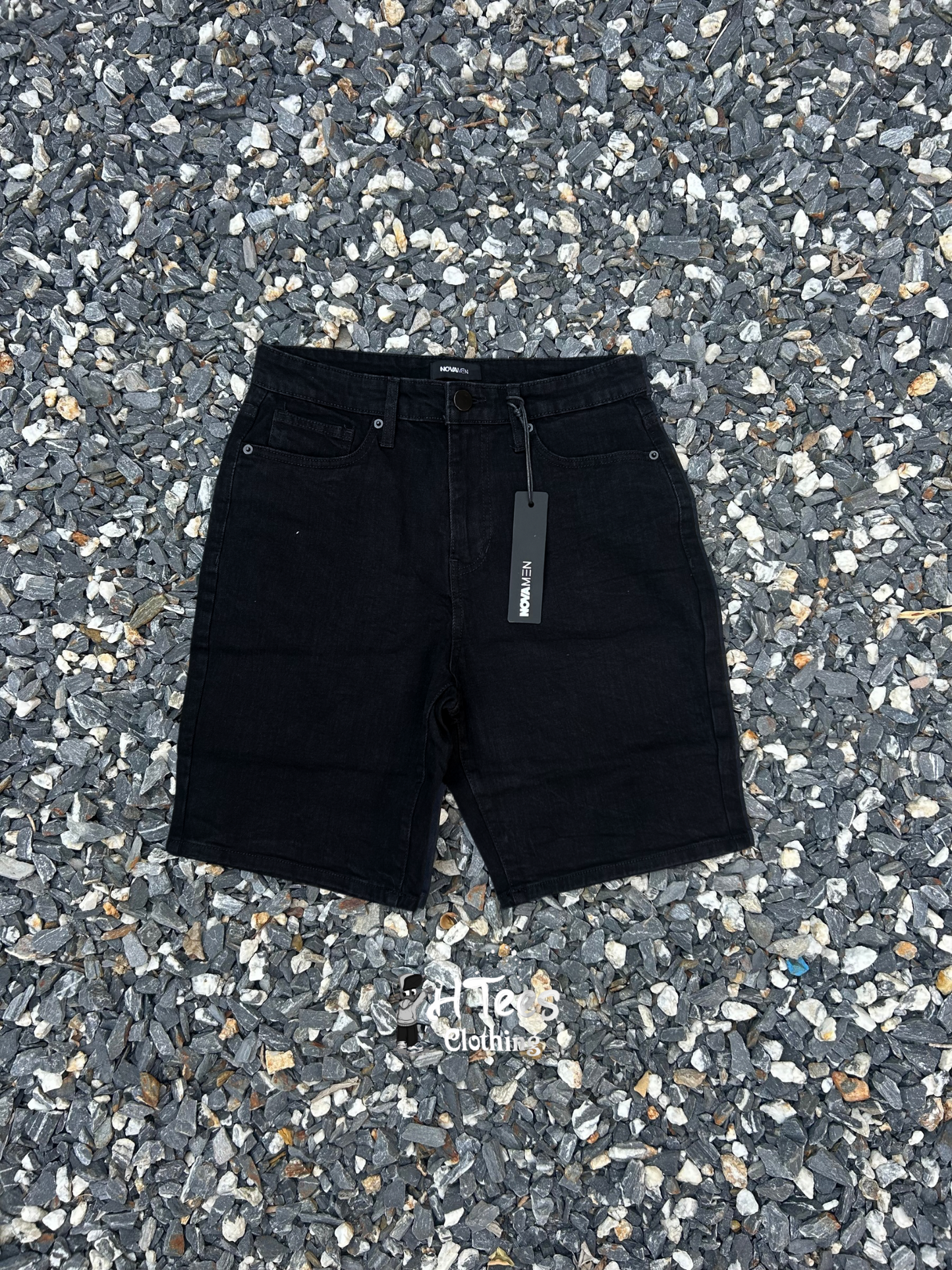 Black Nova Jeans Shorts