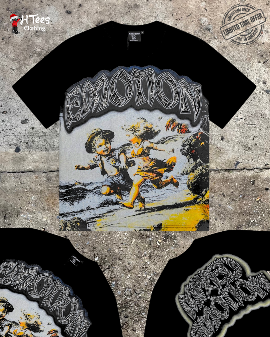 Black Mixed Emotions Run T-Shirt