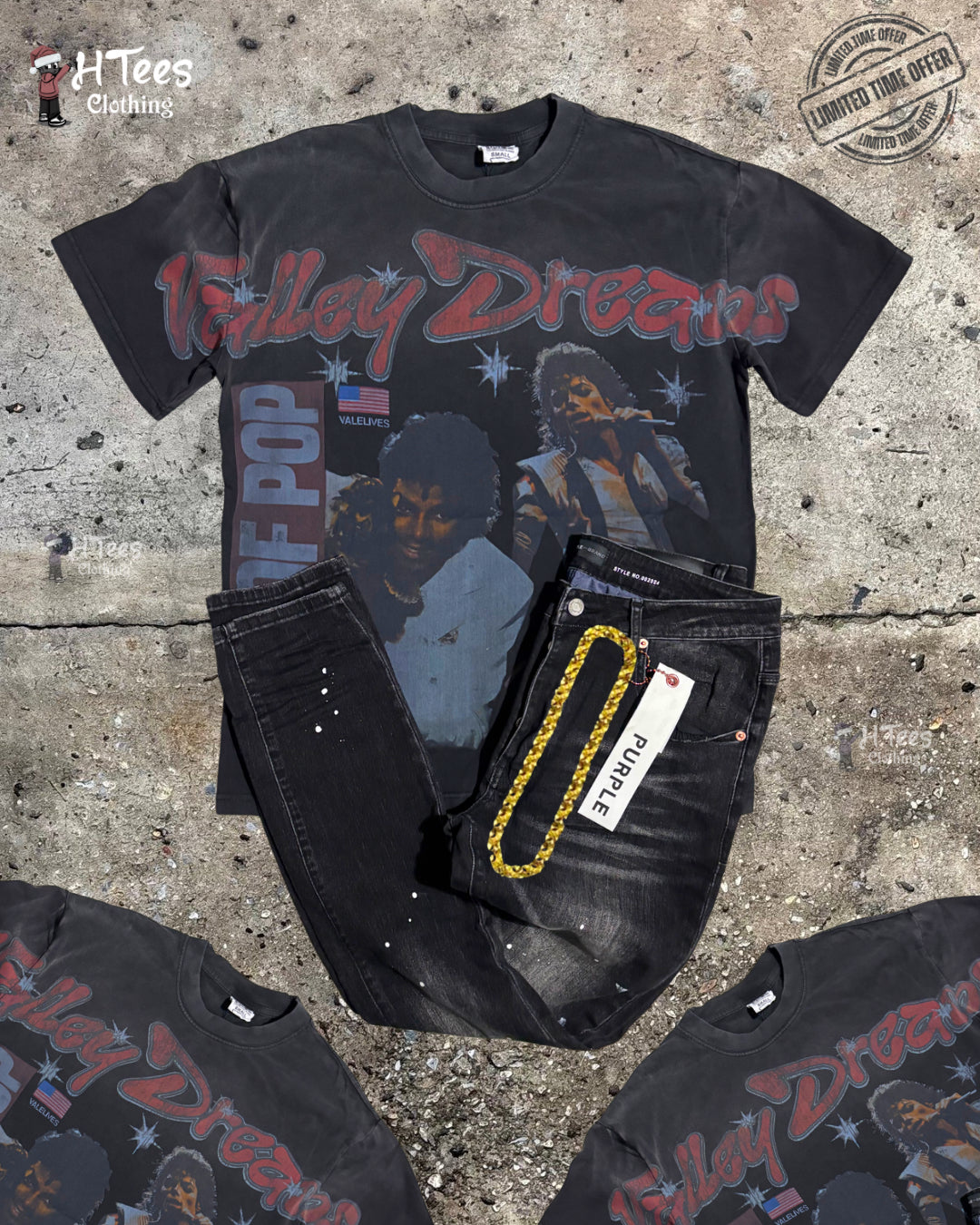 Black Wash Valley Dreams MJ T-Shirt