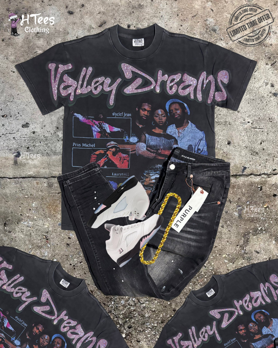 Black Wash Valley Dreams T-Shirt