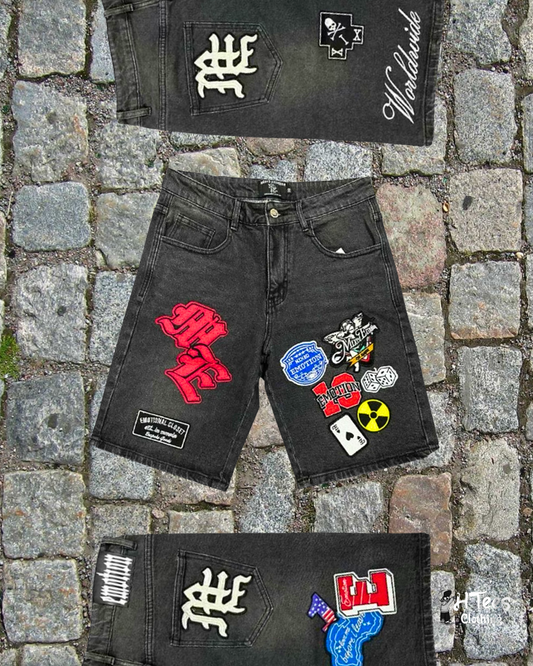Black Wash Mixed Emotions Shorts