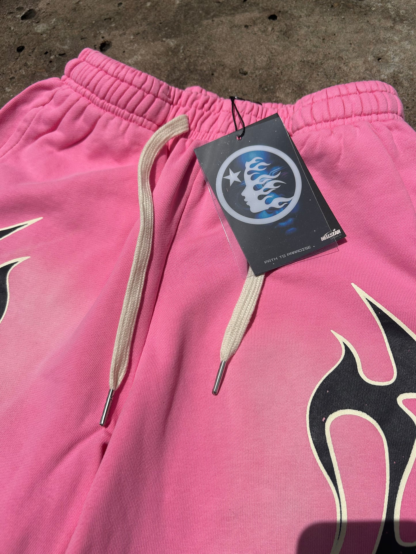 Pink Hellstar Cotton Shorts