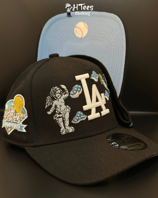 Black/Blue LA Snapback