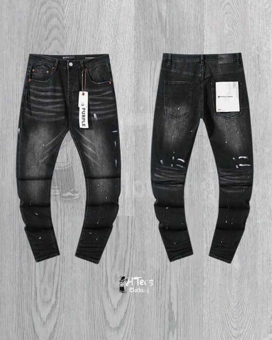 Black Wash Purple Jeans