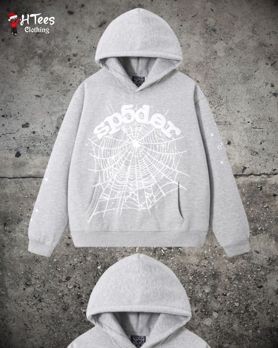 Grey Sp5der Hoodie