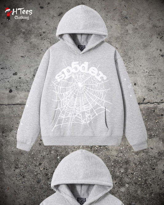 Grey Sp5der Hoodie