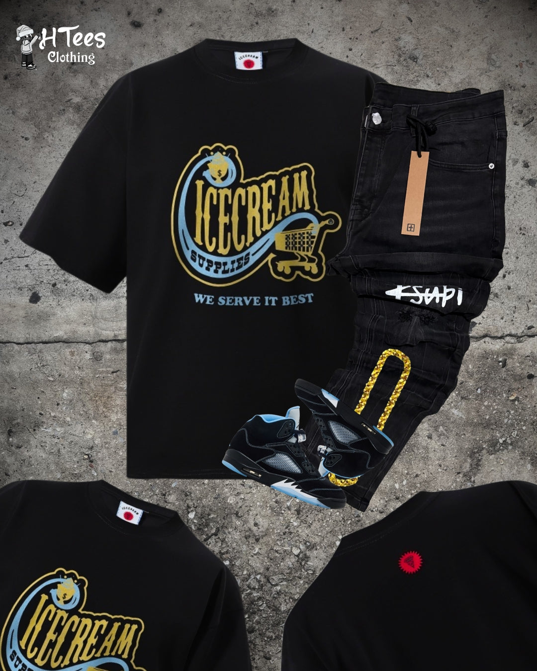 Black Ice Cream T-Shirt