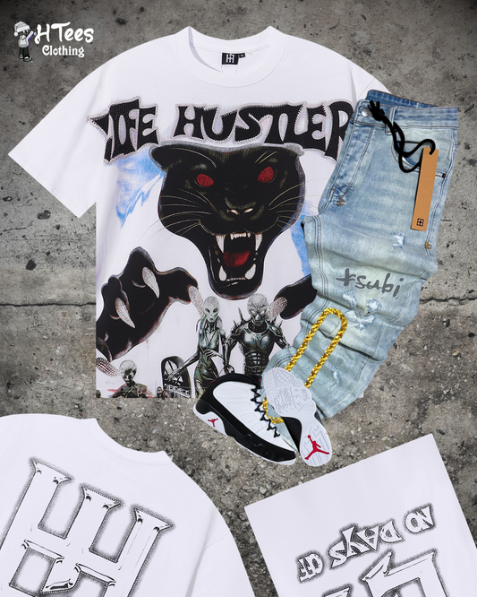 White Life Hustlers T-Shirt