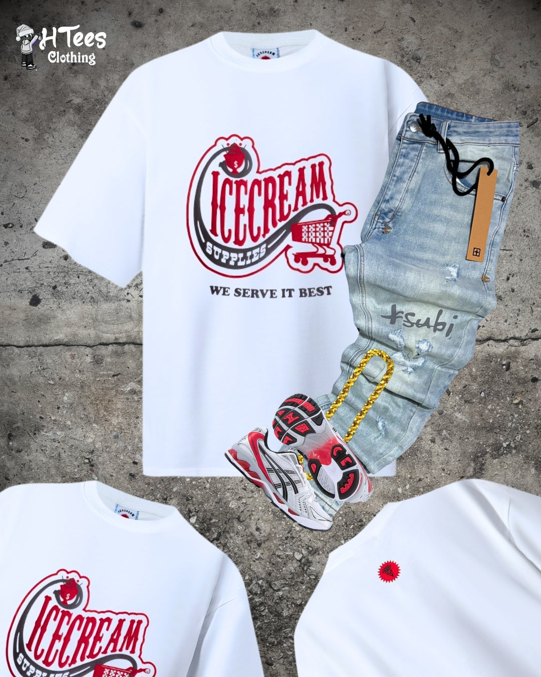 White Ice Cream T-Shirt