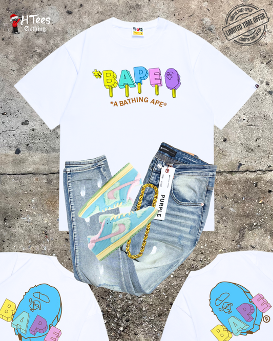 White Popsicle Ape T-Shirt