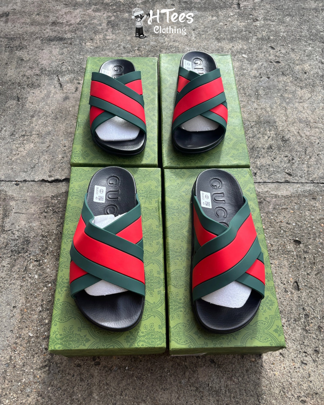 Gucci Web Slide Black Rubber