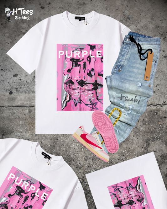 White Purple T-Shirt