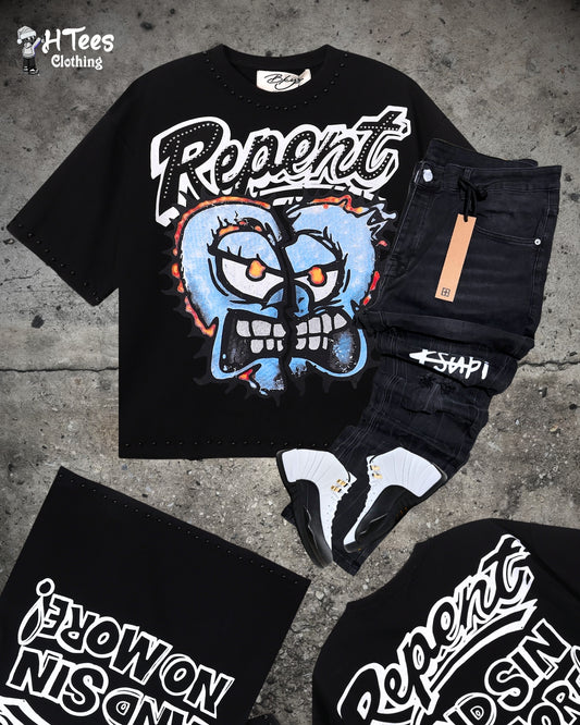 Black BKYS Repent T-Shirt