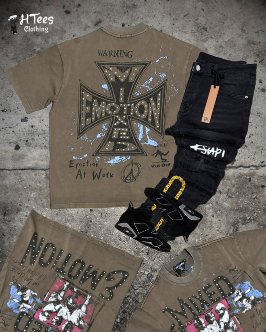 Brown Mixed Emotions T-Shirt