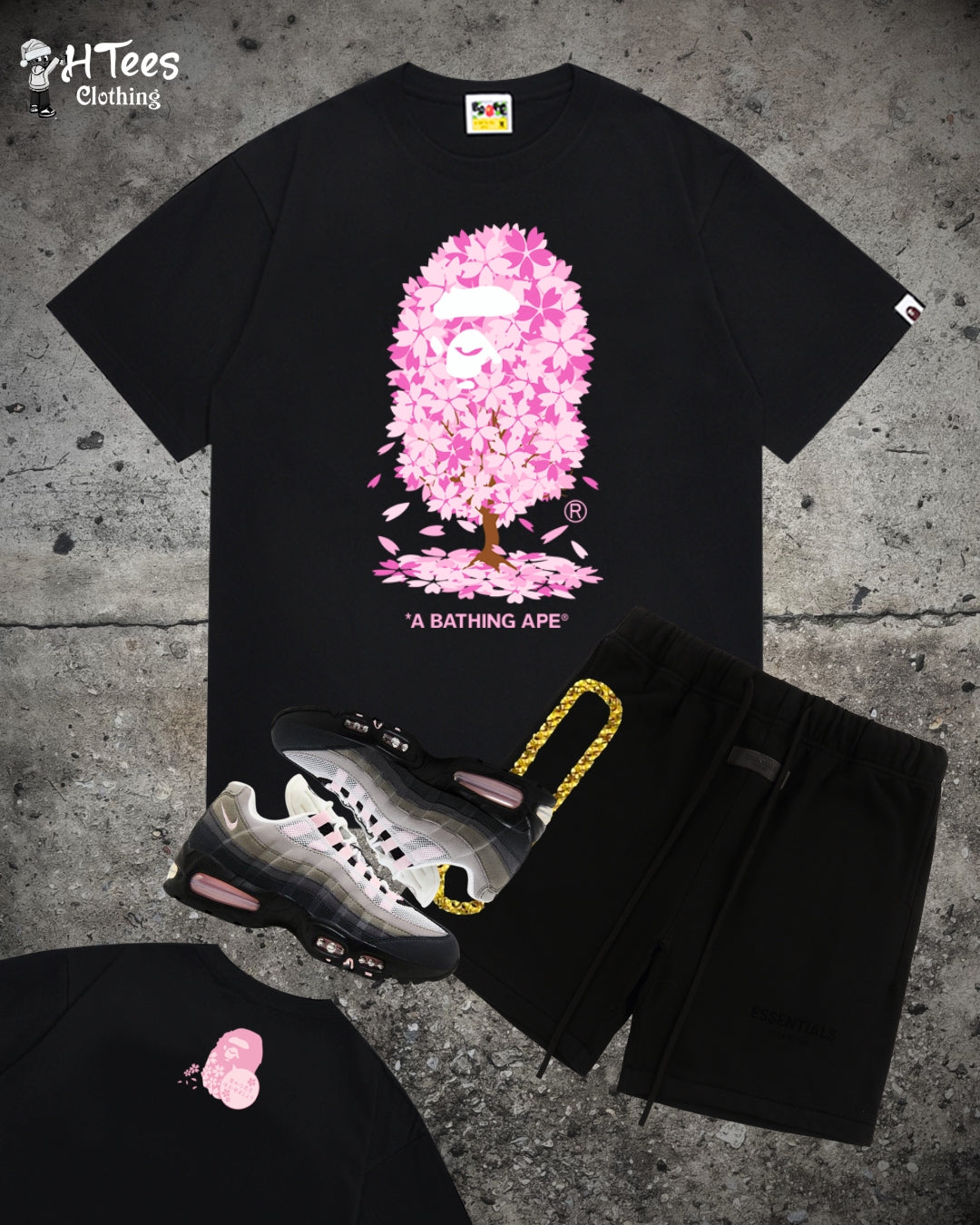 Black Pink Tree Bape T-Shirt