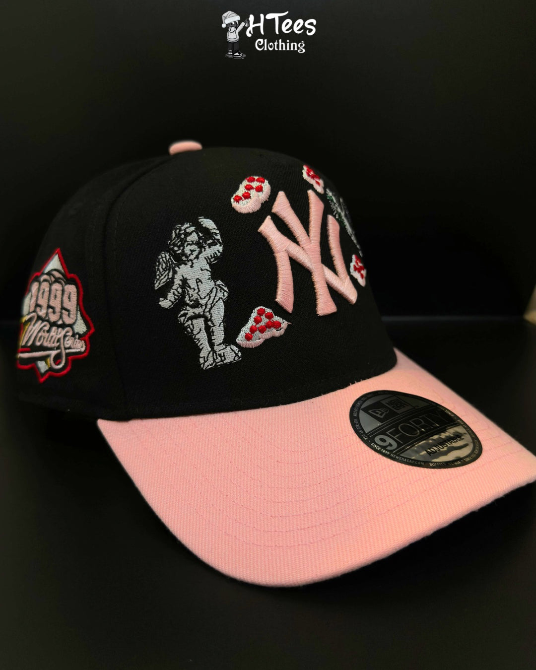 Black/Pink NY Snapback