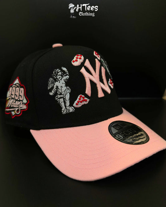 Black/Pink NY Snapback