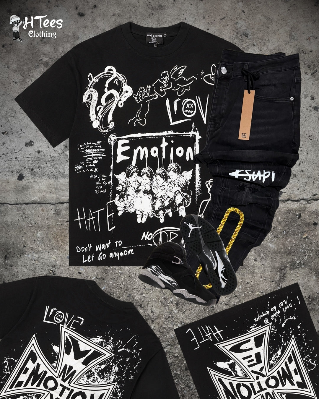 Black Mixed Emotions T-Shirt