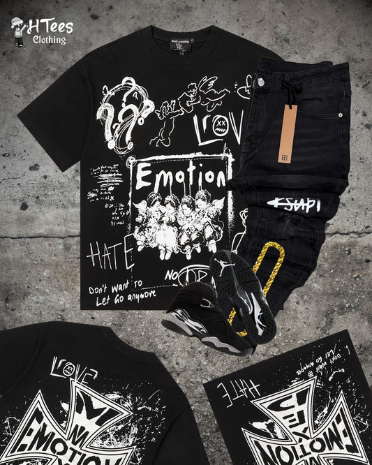 Black Mixed Emotions T-Shirt