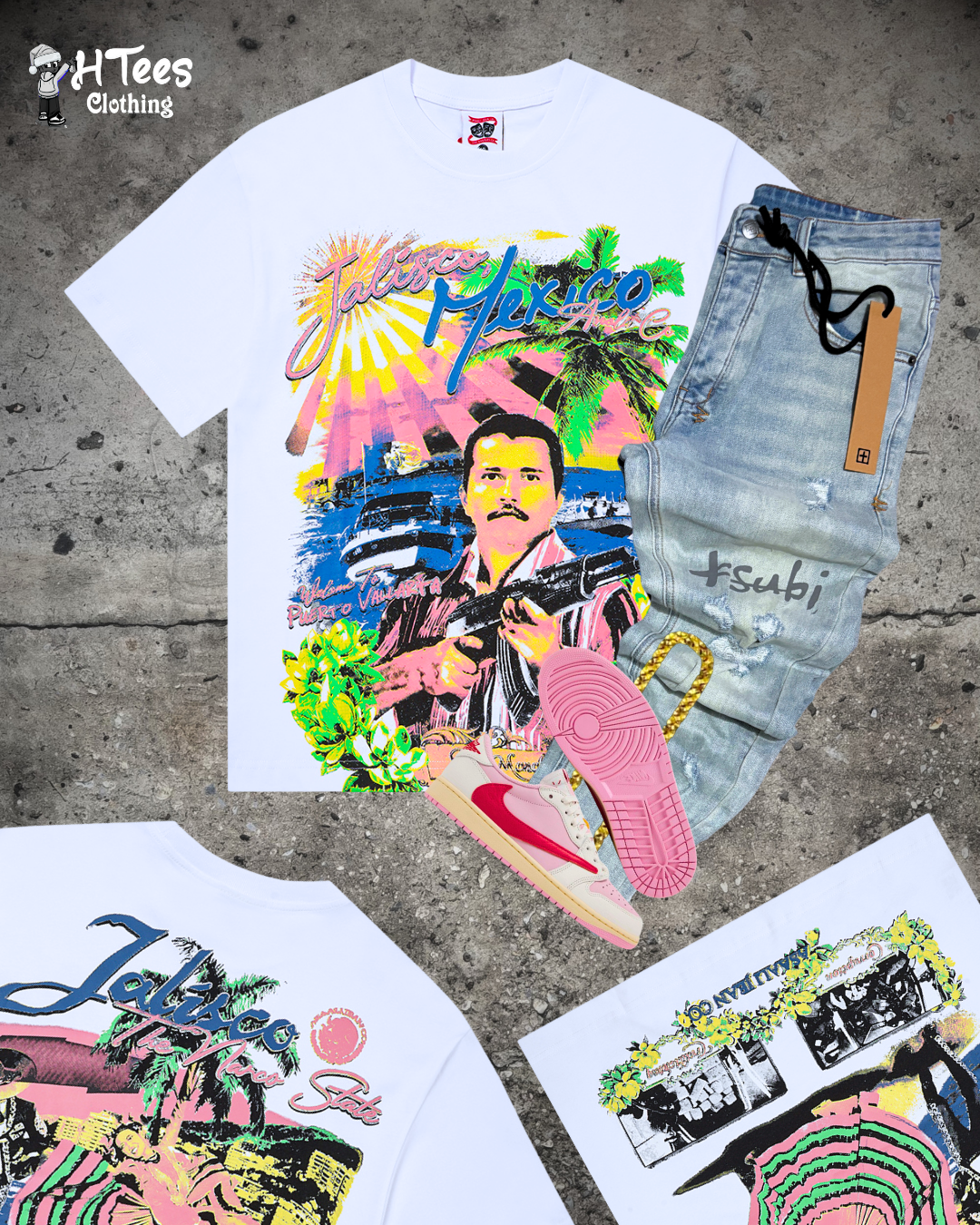 White Asaali Pablo T-Shirt