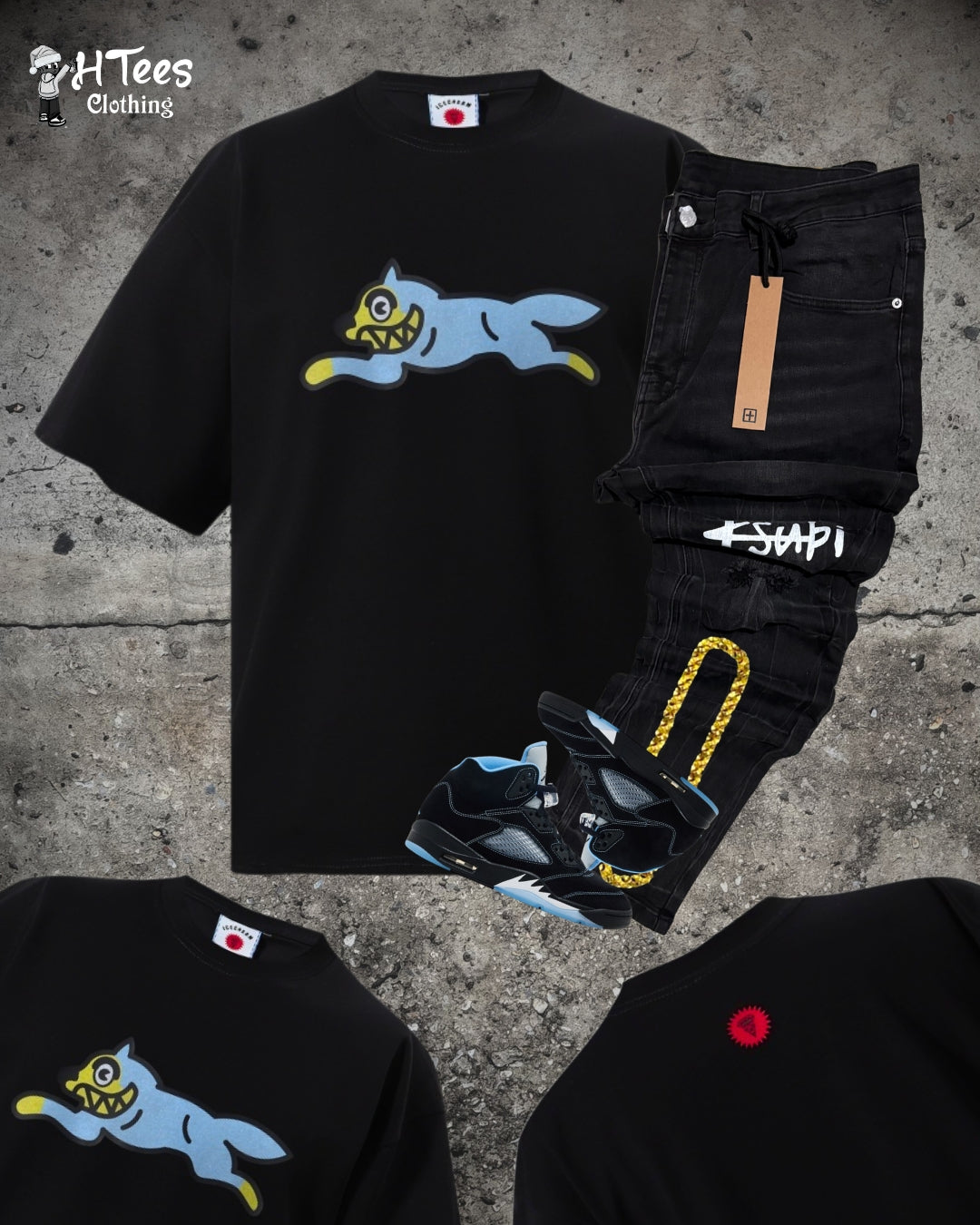 Black Ice Cream T-Shirt
