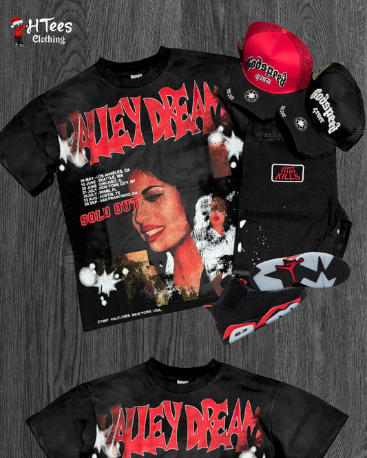 Black/Red Valley T-Shirt