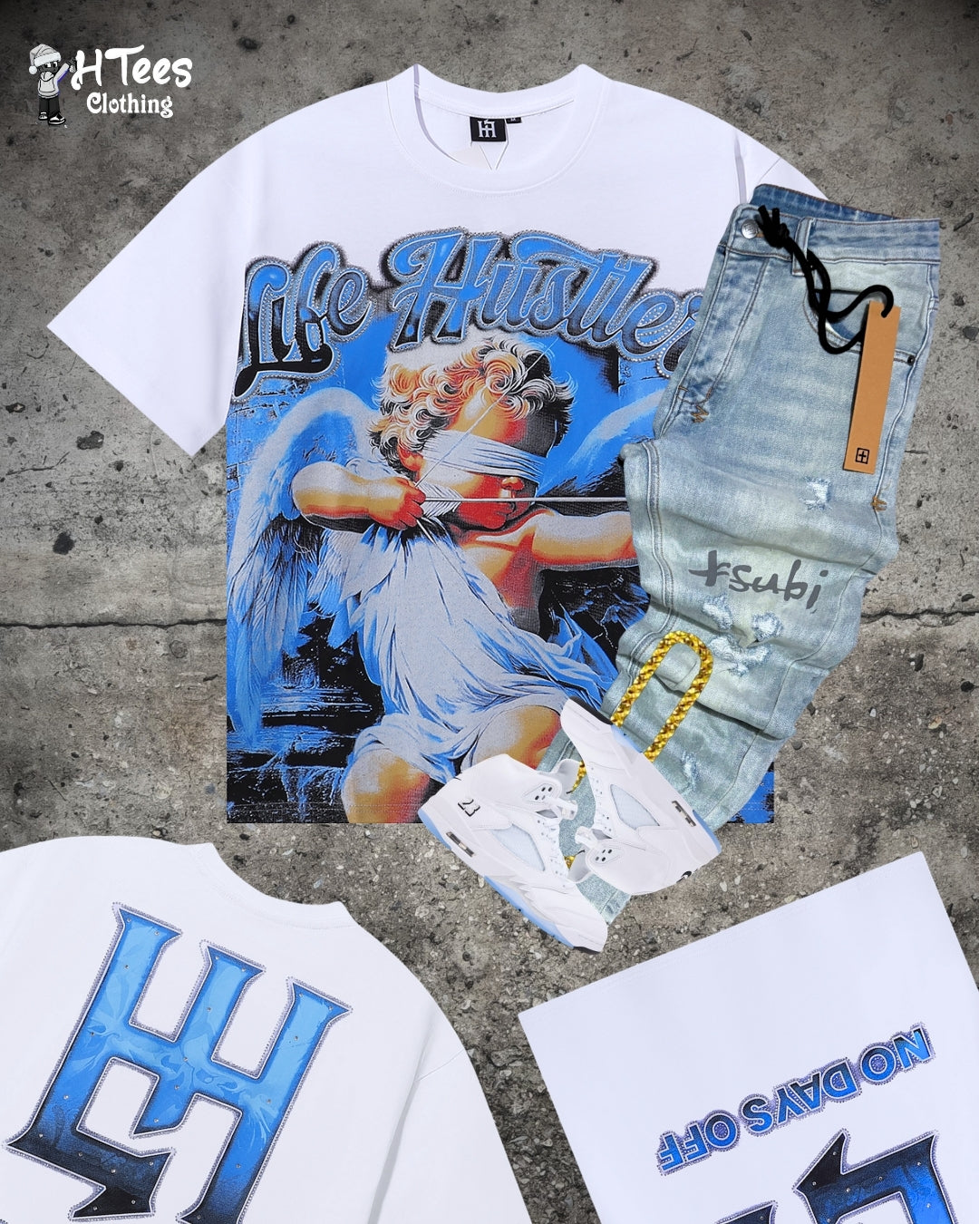 White Life Hustlers T-Shirt
