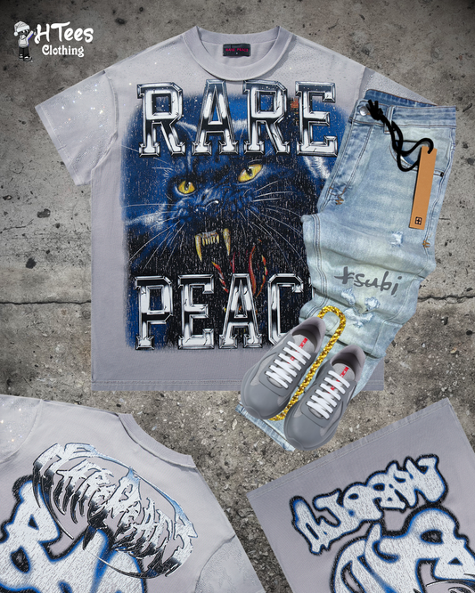 Grey Rare Peace T-Shirt