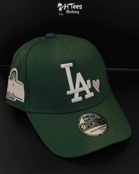 Green LA Heart New Era Snapback