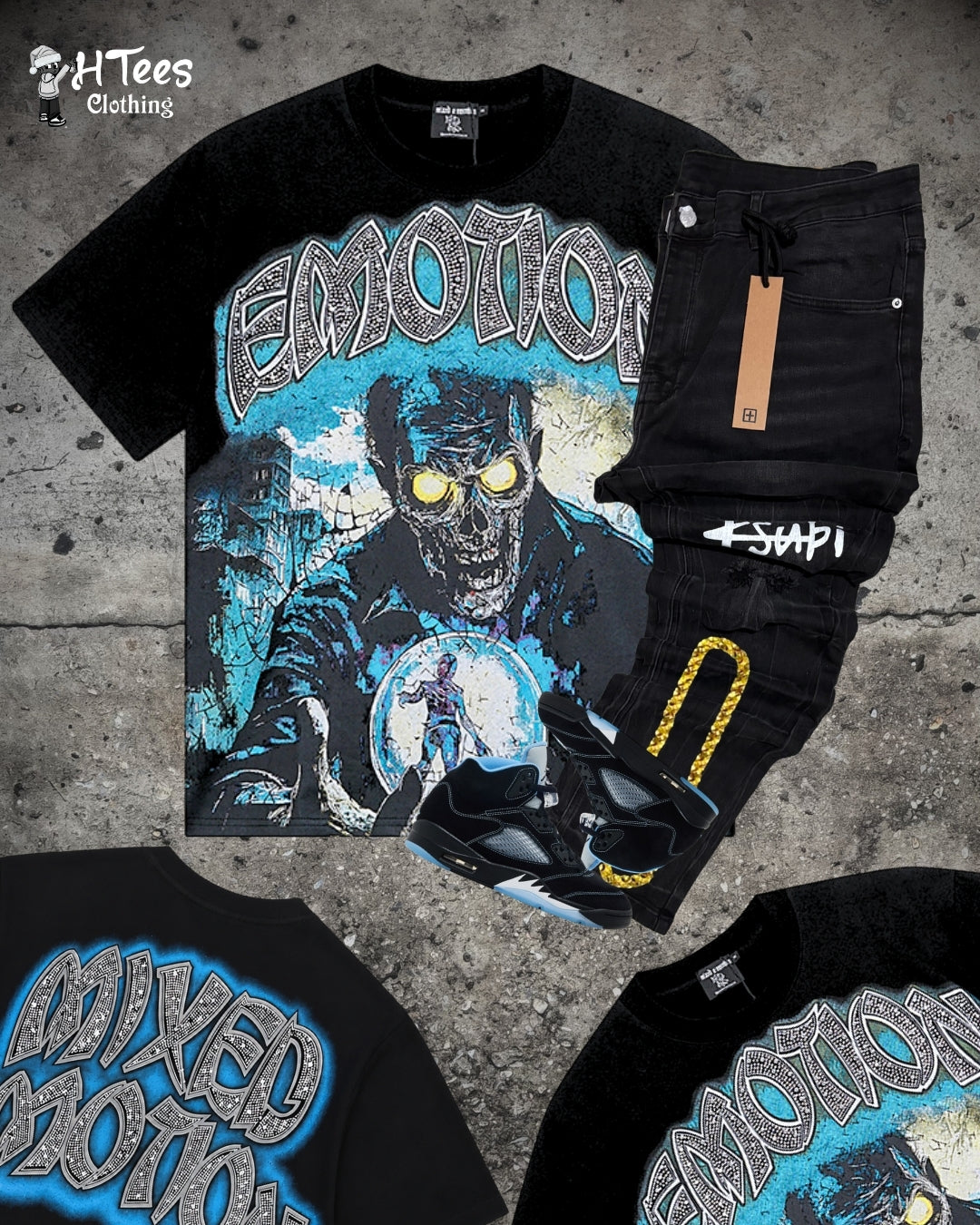 Black Mixed Emotions T-Shirt