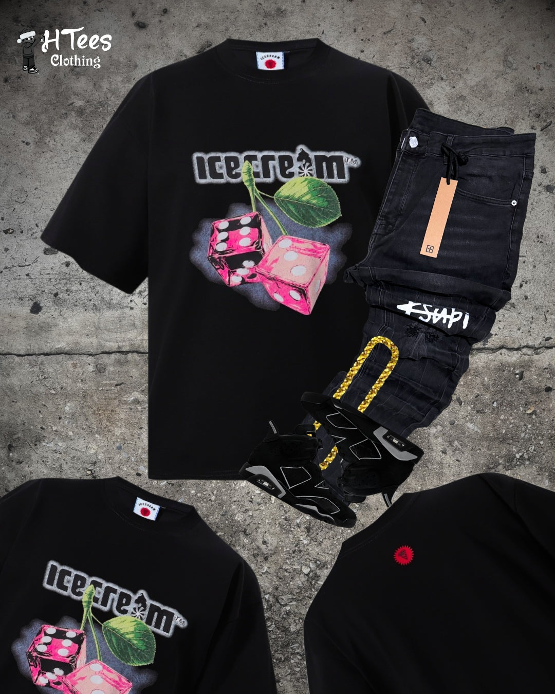 Black Ice Cream T-Shirt