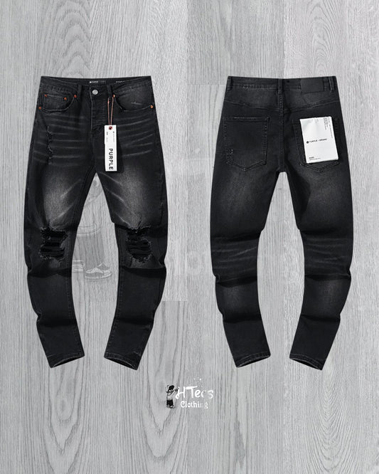 Black Purple Jeans