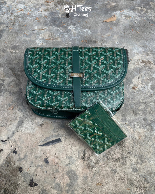 Green Goyard Crossbody