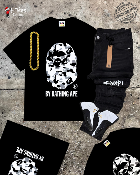 Black Camo Ape T-Shirt