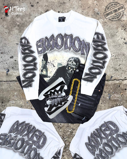 White Mixed Emotions Sweatshirt
