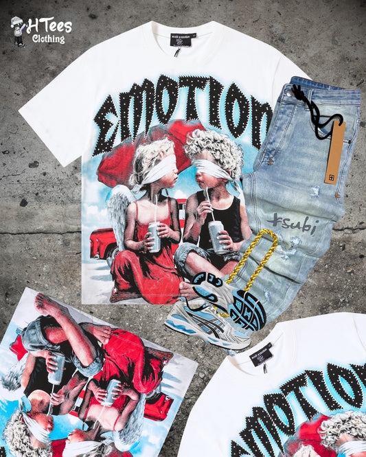 White Mixed Emotions T-Shirt