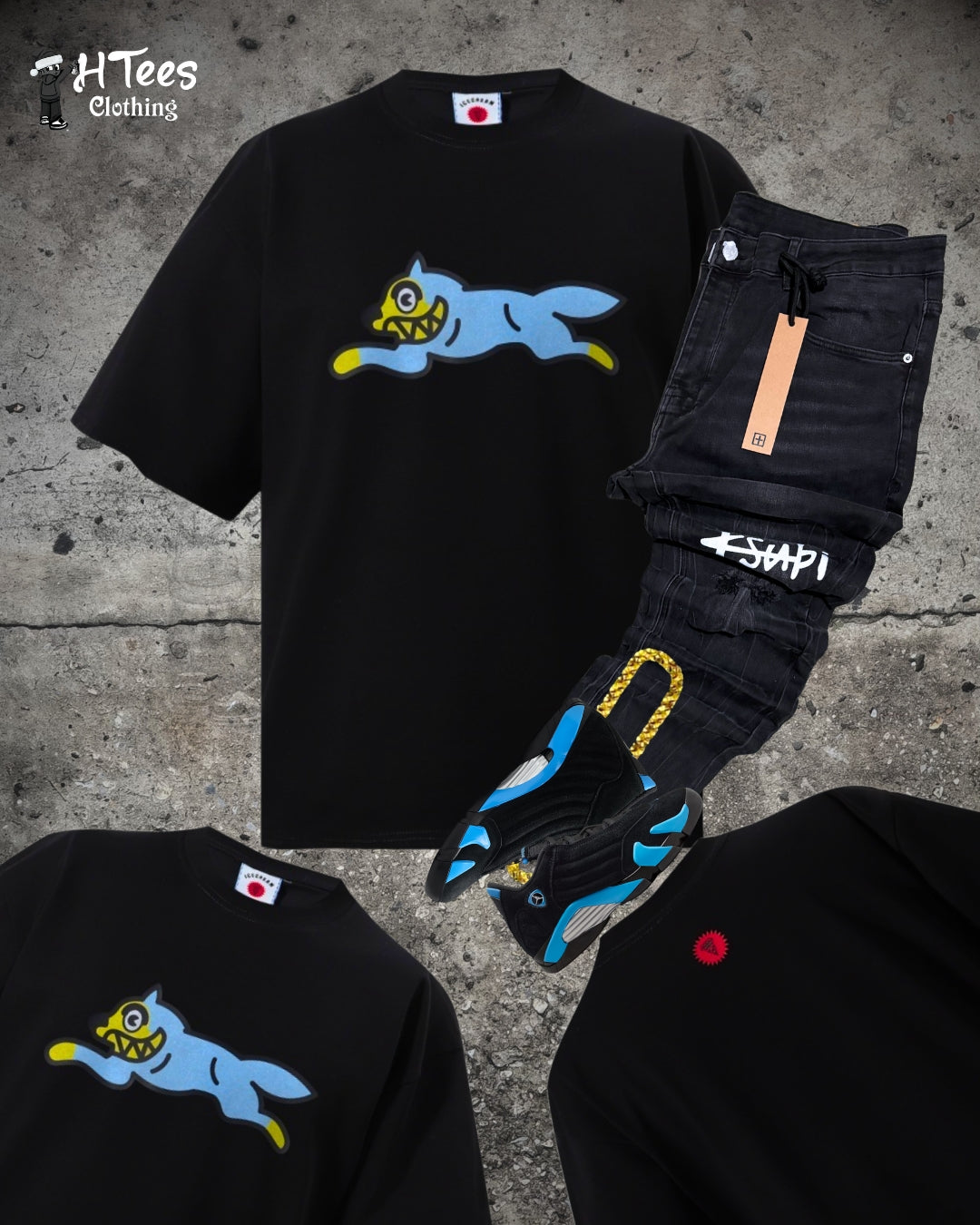 Black ICECREAM T-Shirt