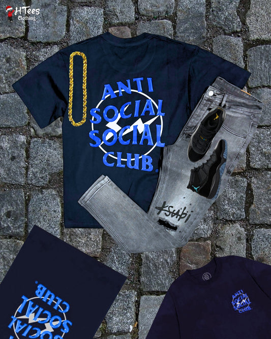 Navy Blue Anti Social Social Club
