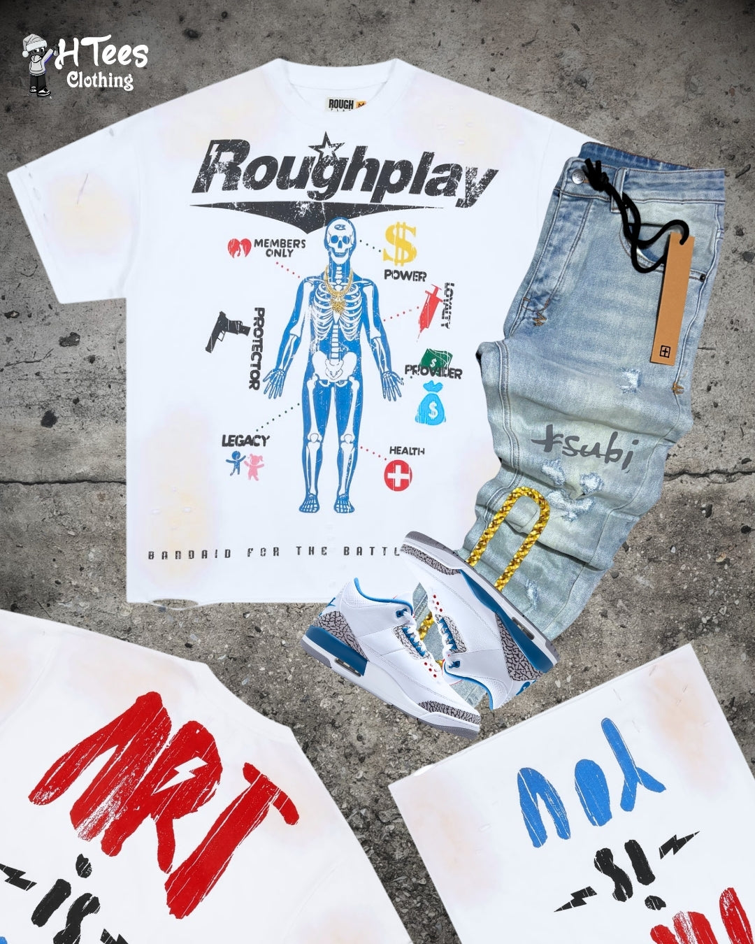 White Rough Play T-Shirt