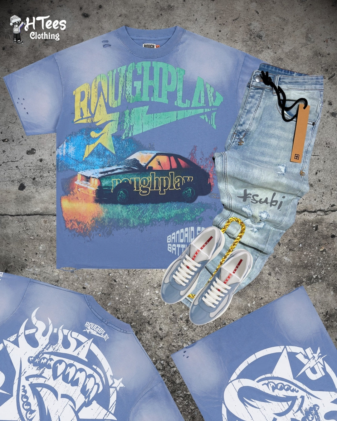 Blue Roughplay T-Shirt