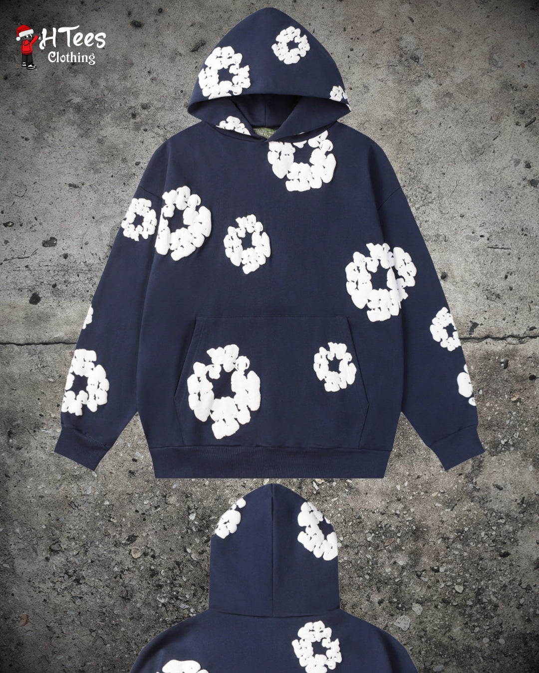 Navy Blue Denim Tears Hoodie