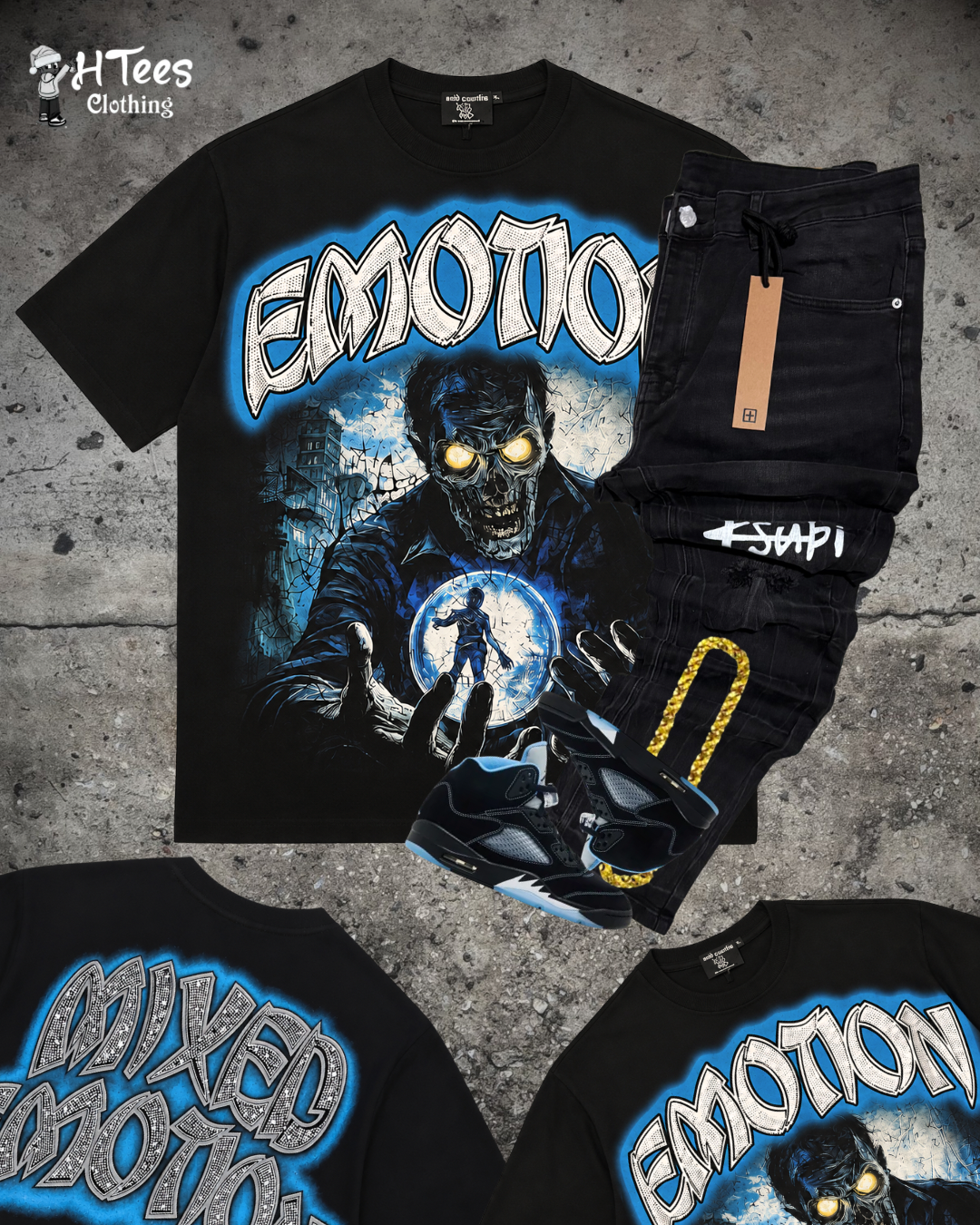 Black Mixed Emotions T-Shirt