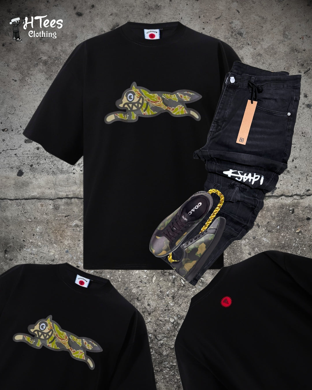 Black ICECREAM T-Shirt