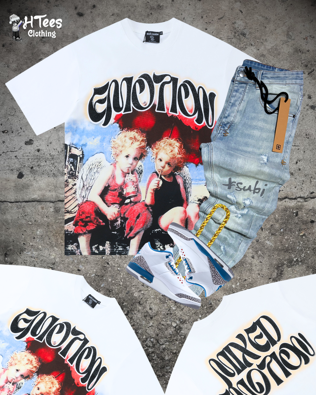 White Mixed Emotions T-Shirt