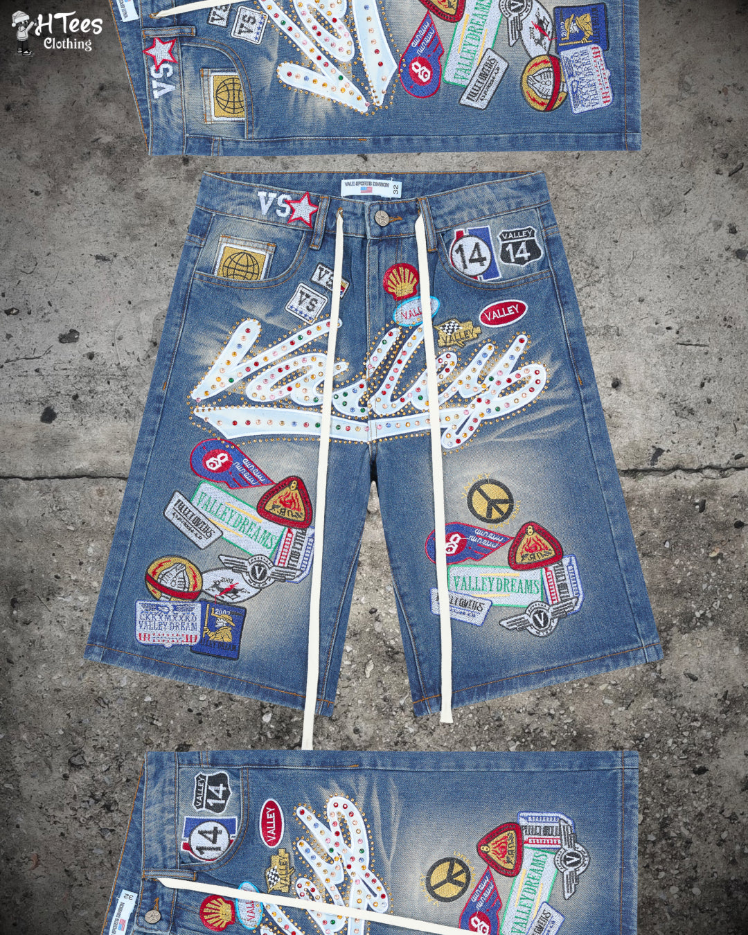 Blue Valley Patches Shorts